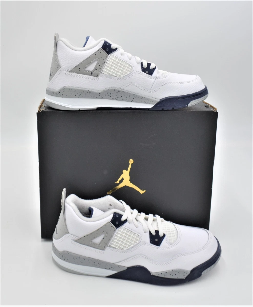 jordan 4 retro ps white midnight navy