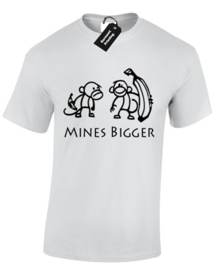 MINES GRÖSSER HERREN T-SHIRT LUSTIG AFFE DESIGN TOP WITZ S - 5XL