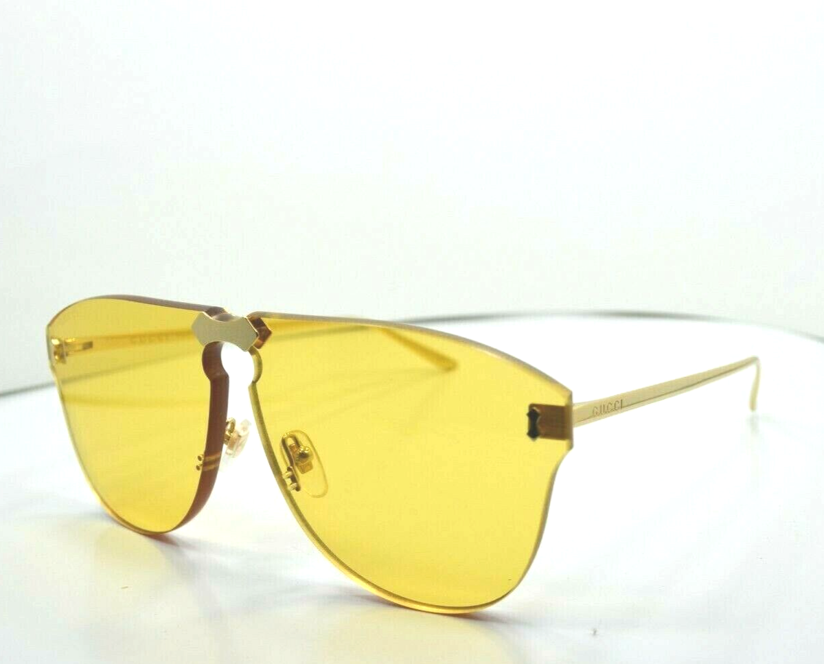 GUCCI イエローレザージャケット 50 GUCCI イエローレザージャケット