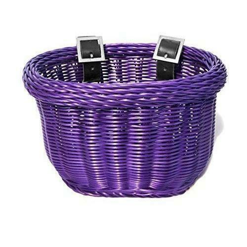 Colorbasket 01617 Kids Front Handlebar Bike Basket Purple for sale