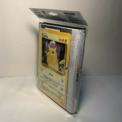 Pokemon 25th Anniversary First Partner Collector Binder Jumbo Pikachu New  Sealed | eBay