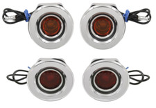 Trim Parts Flat Side Marker Light Set 1968 Roadrunner Satellite Fury Gtx Polara