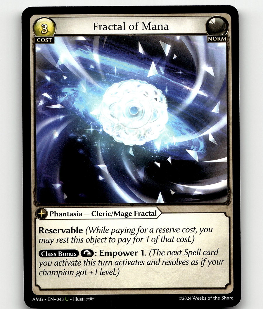 Grand Archive TCG Fractal of Mana - Mortal Ambition | eBay