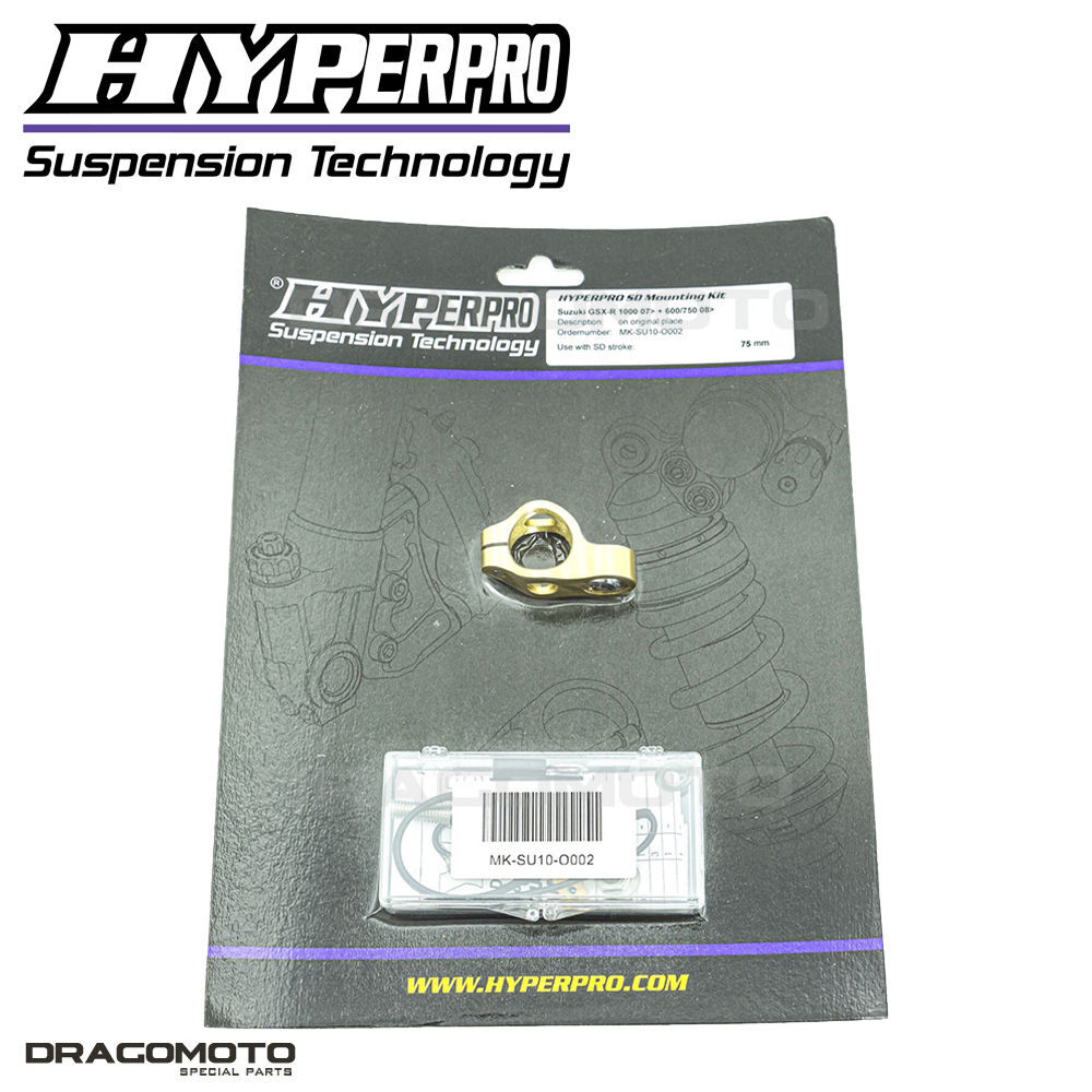 Support HYPERPRO MK-SU10-O002 de guidon pour amortisseur moto Suzuki GSX-R 750 2014