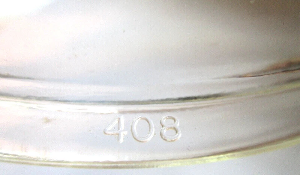 Vintage Fire King 408 Clear Round Glass Lid 8 3/4” - Image 2 of 4