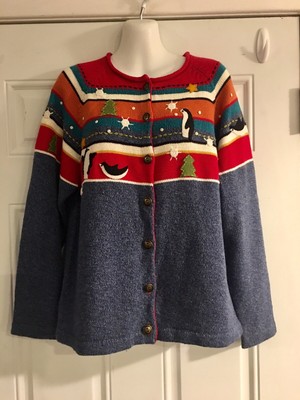 vintage christmas cardigan