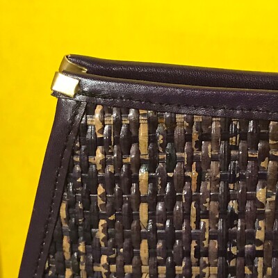 Pochette Vintage Barbara Bolan Noire En Cuir - Clutch Pour Soirée, Occasion Rétro