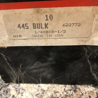 Federal-Mogul 445 O-Ring 8'' ID x 8-1/2'' OD x 1/4'' Thick X10