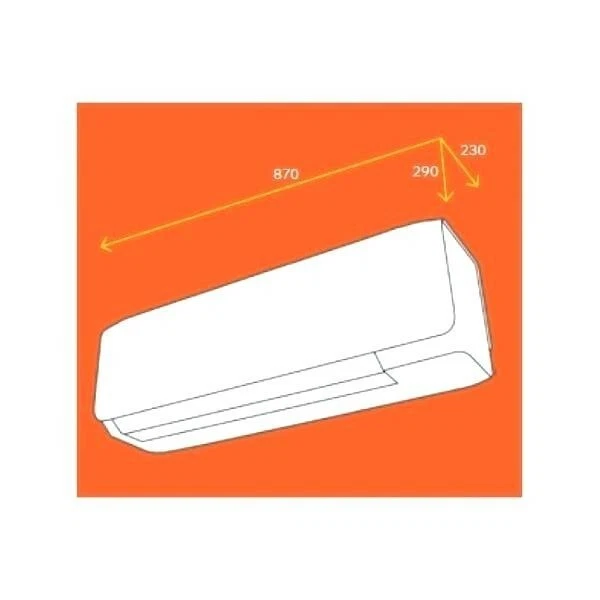 Mitsubishi Heavy Split-Klimaanlage SRK 35 ZS-WF Set,3,5 kW Kühlen 4,0 KW Heizen - Bild 2 von 2