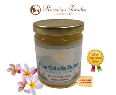  PINA COLADA BUTTER PINEAPPLE FRUIT SPREAD HAWAIIAN PARADISE CANDIES - 7.5 OZ 