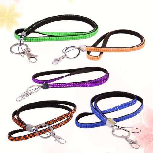 5 Pcs Id Abzeichen Halter Telefon Halskette Handy Hals Lanyard - Zdjęcie 8 z 12