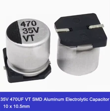 35V 470UF VT SMD Aluminum Electrolytic Capacitor 10 x 10.5mm