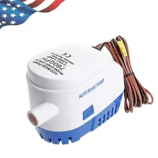 1100GPH 12V Automatic Submersible Boat Bilge Water Pump With Auto Float Switch