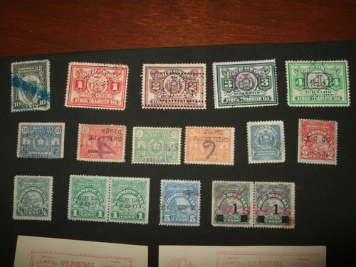 US State Revenues TX NY OH + 1930s Metered Porto Fed Govt Fee Paid + Special - Bild 3 von 12