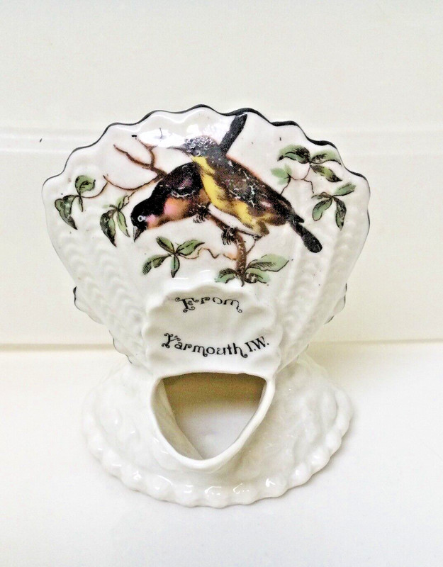 SALE - Rare A&S Stoke on Trent Arcadian Shell  Holy Water Font - Isle Of Wight