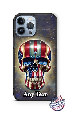 Ai Robot US Flag Customize Phone Case Cover For iPhone 14 Pro Max Samsung Google