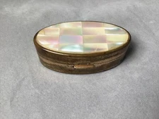 Vintage Max Factor Mother of Pearl Lipstick Holder Hollywood London Paris