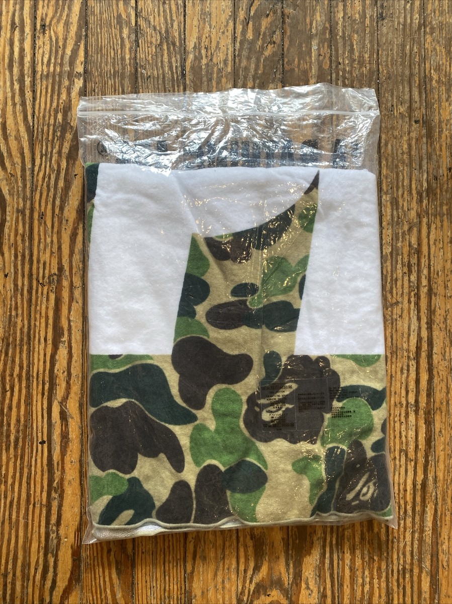 BAPE 初期 STA camo ビーチ タオル a bathing ape 1107) A Bathing Ape ABC CAMO GREEN BAPE STA BEACH TOWEL 1F20182060