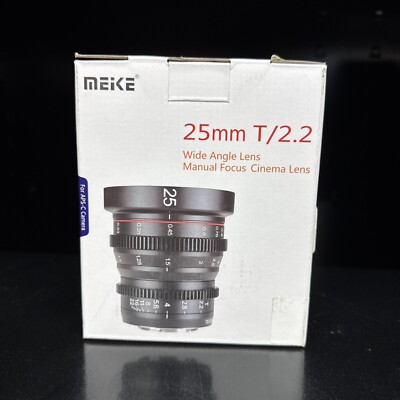 New Meike 25mm T2.2 Cine Lens (Sony E Mount) MFR #MK-25T22-E