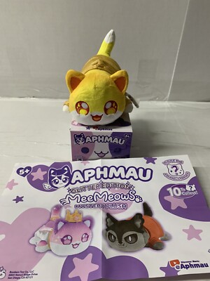 Aphmau MeeMeows NOI CAT Glitter Edition Plush Litter 6 NEW 2024 Yellow