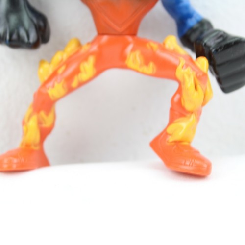 Human Torch Johnny Storm - Fantastic Four Fire Figure - 2007 Burger King - Picture 3 of 9