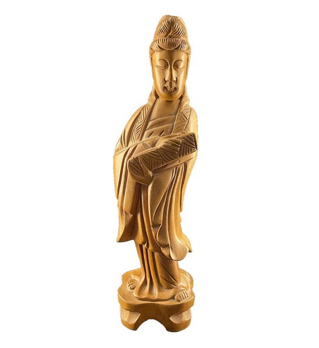 Antique Japanese Kutani Shichifuku Hotei Buddha Statue, God of