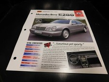 1995-1997 Mercedes Benz E280 Spec Sheet Brochure Photo Poster 1996