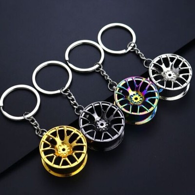NEW For Car Parts Key Chain Motor Hub Valve Piston Engine Rotate Keyring color