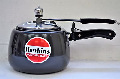 #ad NEW Hawkins CB30 Hard Anodized Pressure Cooker 3 Liter Contura Black small $48.99