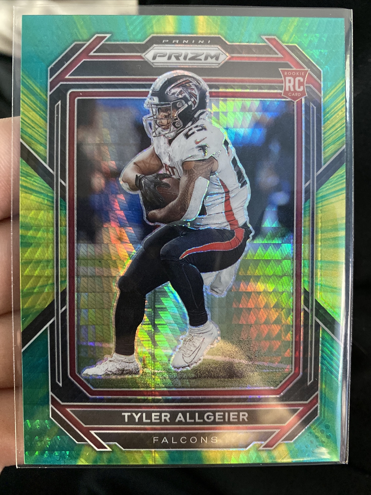 2022 Panini Prizm TYLER ALLGEIER #344 Hyper Prizm /175 RC Rookie Falcons 🔥🏈💎