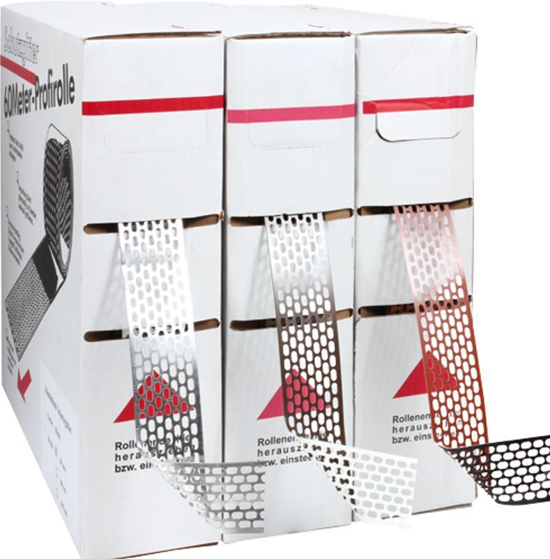 Lüftungsband Alu Vogelschutz Vogelschutzgitter 60 m lang Lüftungsgitter