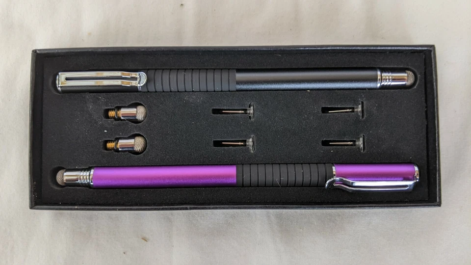 Lápiz óptico de alta sensibilidad MEKO con puntas de repuesto (NEGRO Y PÚRPURA) Foto 2 de 4