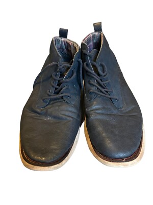Ben Sherman Nu Casual Faux Leather Chukka Boots Size 11 Blue Mens Lace-Up Vamp Ben Sherman Nu Casual Chukka Boots Size 11 Blue Mens | eBay main image 3
