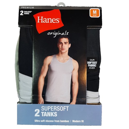 Hanes Tank Top Men ALFATECH By ALFANI Intimates Beige Undershirt