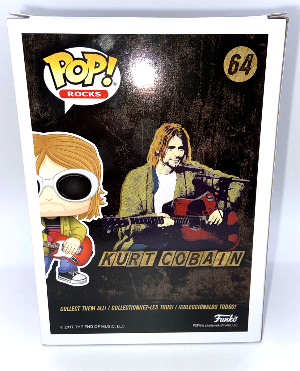 激レア Funko pop! Rocks  Cobain #64 KURT COBAIN #64 FUNKO POP ROCKS GUITAR & GLASSES VINYL