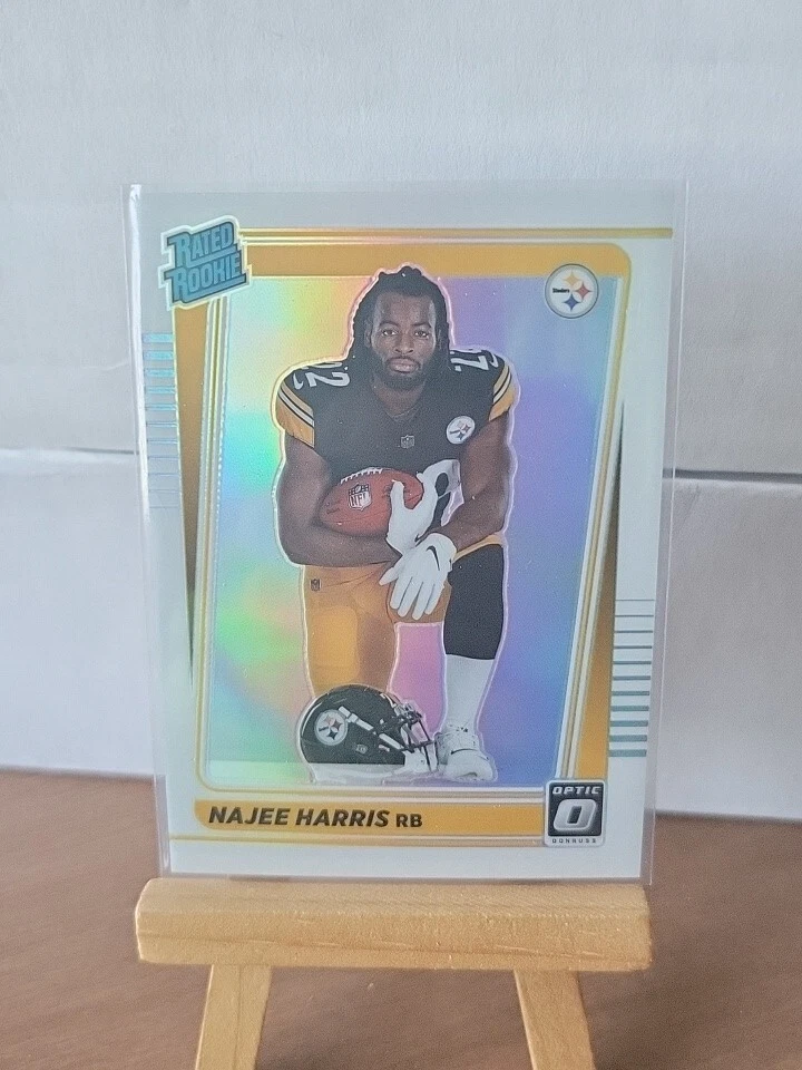 NAJEE HARRIS 2021 DONRUSS OPTIC HOLO VARIATION RATED ROOKIE RC
