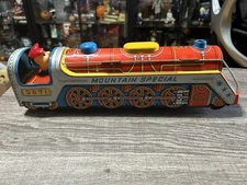 Vintage 1960's Mountain Special 3671 Tin Litho Toy Train Modern Toys Japan