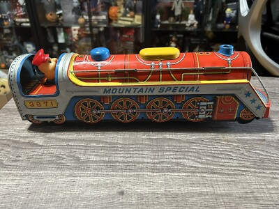 Vintage 1960's Mountain Special 3671 Tin Litho Toy Train Modern