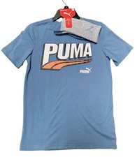 Puma Boys Logo Graphic 2-Piece T-Shirt And Socks Set T-shirt SZ S 8 Sock 9-11