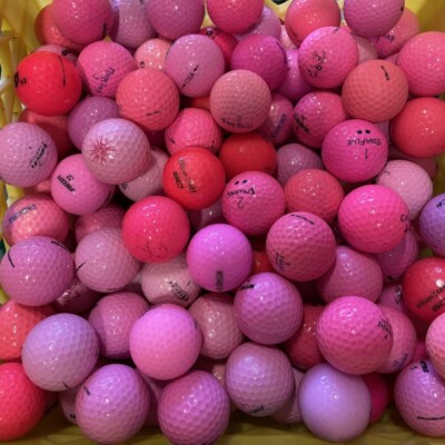 Assorted Brands Pink Mix Mint AAAAA 36 Used Golf Balls 5A