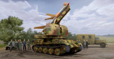 Trumpeter 09532 Flakpanther w/8.8cm Flakrakete Rheintochter I in 1:35 Bausatz