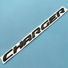 3D Metal Rear Tailgate Emblem Letters For CHARGER Trunk Lid Badge Matte Black