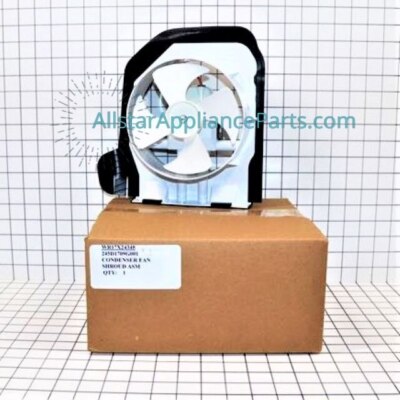 WR17X24348 Refrigerator Condenser Fan Motor Assembly - Compatible With GE, Hotpoint Models