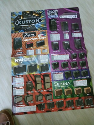 2006 KUSTOM Amplifiers POSTER/ Catalog: AMPS, Combo, HV,100, BASS, Dart, 10, KBA
