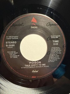 Poison “Talk Dirty To Me” Enigma/Capitol 7” 45 VG++