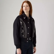 Best Seller! Levi’s Lennox Rodeo Jacket, Anthracite Night–Black Denim Outerwear