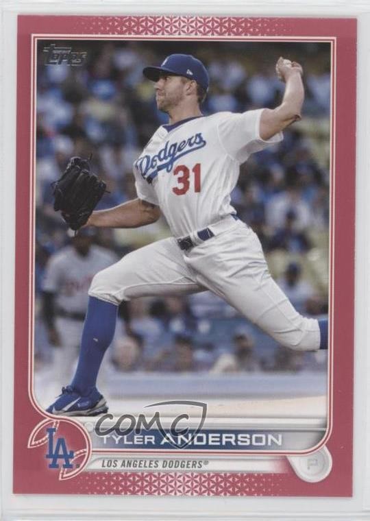 2022 Topps Update Mother's Day Hot Pink /50 Tyler Anderson #US190
