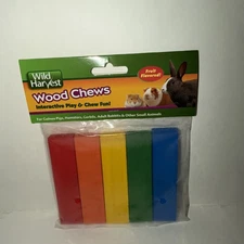 Wild Harvest Colored Fruit Flavored Wood Chews for Small Animals