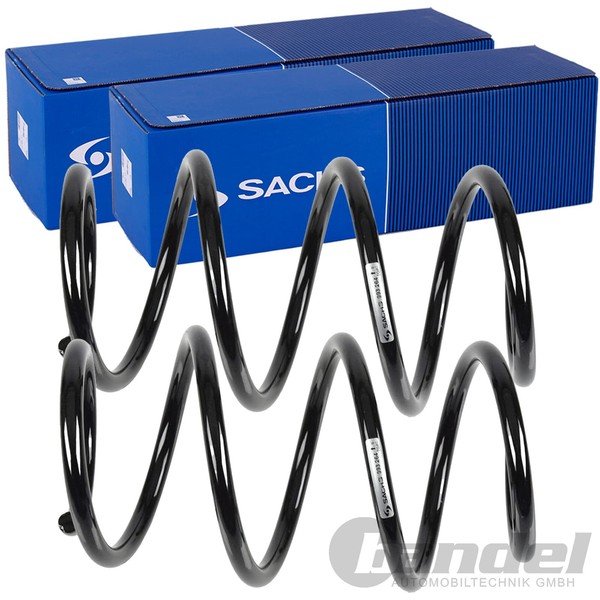 2X Sachs Fahrwerksfeder Federn Vorne Passend FüR Fiat Panda-image