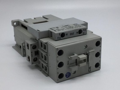 Allen-Bradley 100-C30Z*00 SER.C W/100-S Non-Reversing Contactor 24VDC Coil 30A